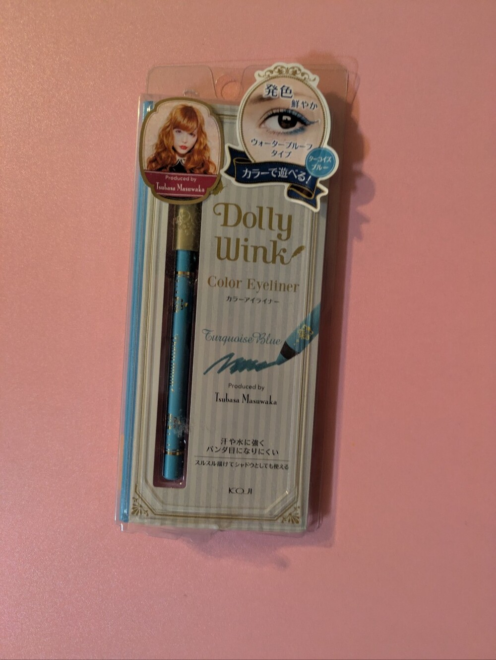 NWT Japanese Koji Dolly Wink Turquoise Blue Eyeliner By Tsubasa Discontinued